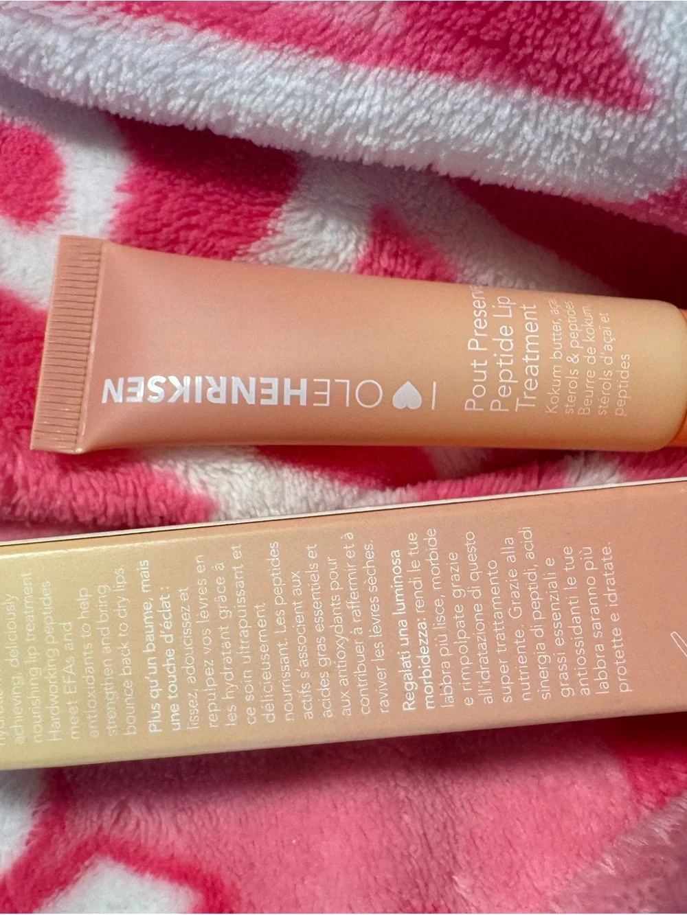 OLE HENRIKSEN Pout Preserving Peptide Lip Treatment Peach New In Box